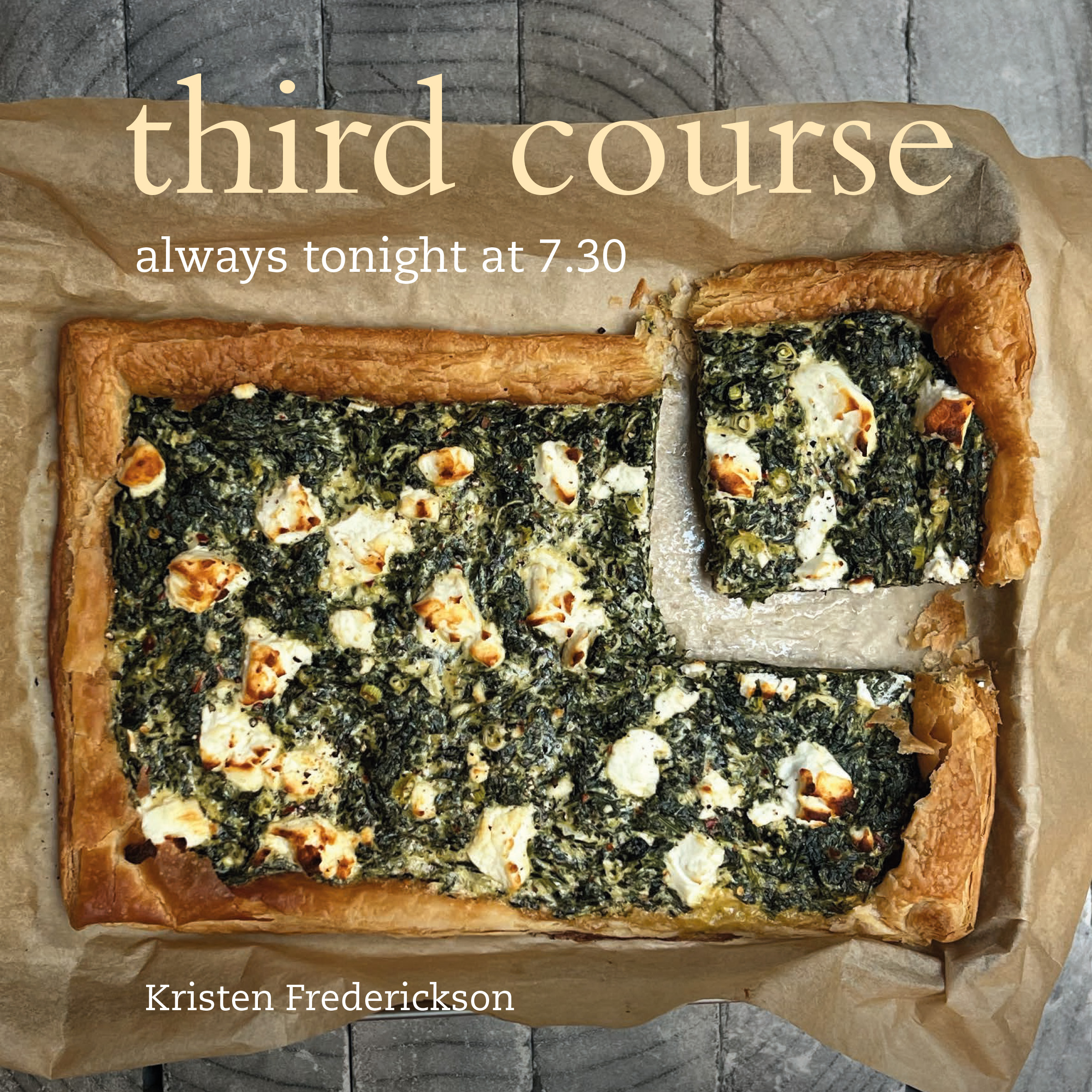 third course: always tonight at 7.30 — book cover